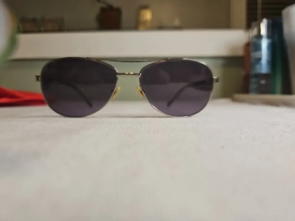 Vera Bradley Blair Sunglasses Berry CHB Polarized Silver Aviator 56-15